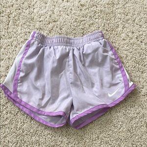 Nike Purple Athletic Shorts with Elastic Waistband